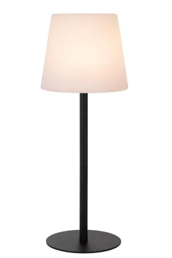 Lampe de table TYON en synthétique avec LED intégré - Noir - Lucide