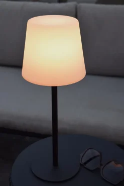 Lampe de table TYON en synthétique avec LED intégré - Noir - Lucide