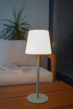 Lampe de table TYON en synthétique avec LED intégré - Vert - Lucide