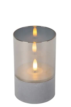 Lampe de table VELAS en verre avec LED intégré - Fumé - Lucide