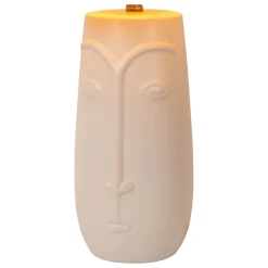 Lampe de table VISO en céramique avec 1xE27 - Blanc - Lucide