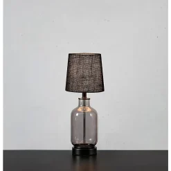 Lampe de table 40W max, E14, fumée/noir, 43cm - Markslöjd - Costero