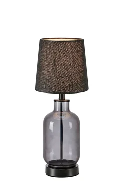 Lampe de table 40W max, E14, fumée/noir, 43cm - Markslöjd - Costero