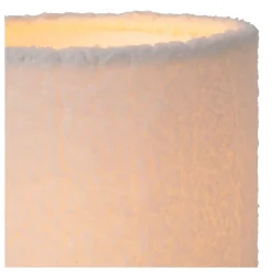 Lampe de table WOOLLY en coton avec 1xE14 - Crème - Lucide
