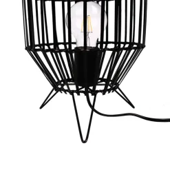 Lampe de table Wutai E27 28W ⌀20xH.36xP.20cm noir GoodHome