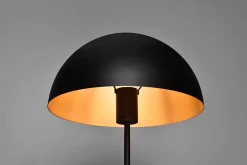 Lampe de table 1xE27, Métal Noir et Or, H 45cm - TRIO - NOLA