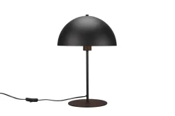 Lampe de table 1xE27, Métal Noir et Or, H 45cm - TRIO - NOLA