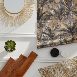 Lampe de table Yondair GoodHome E27 noir mat