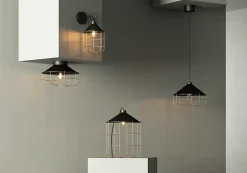 Lampe de table Yondair GoodHome E27 noir mat