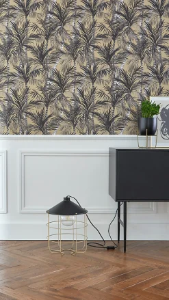 Lampe de table Yondair GoodHome E27 noir mat