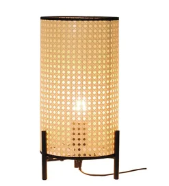 Lampe design Bali cannage naturel compatible LED