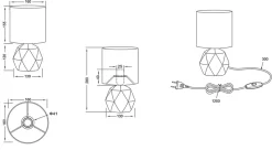 Lampe design, Lampe à poser design Pike, TRIO