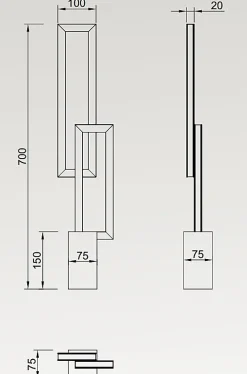 Lampe design, Lampe déco led Mural, MANTRA