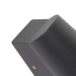 Lampe d'extérieur anthracite avec détecteur de mouvement, LED incluse - Uma