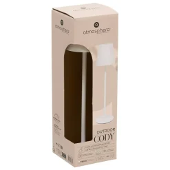 Lampe d'extérieur Cody H37cm blanc - Atmosphera