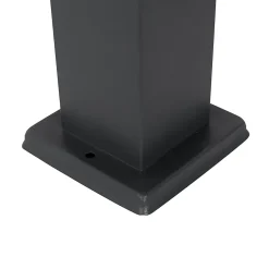 Lampe d'extérieur gris foncé 45 cm avec douille IP44 - Malios