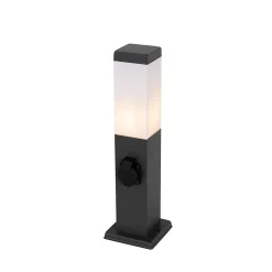 Lampe d'extérieur gris foncé 45 cm avec douille IP44 - Malios