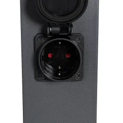 Lampe d'extérieur gris foncé 45 cm avec douille IP44 - Malios