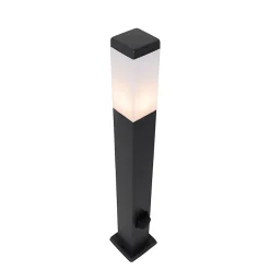 Lampe d'extérieur gris foncé 80 cm avec douille IP44 - Malios