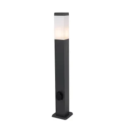 Lampe d'extérieur gris foncé 80 cm avec douille IP44 - Malios