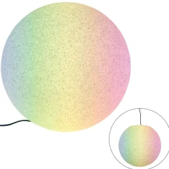 Lampe d'extérieur intelligente grise 56 cm IP44 avec Wifi A60 - Nura