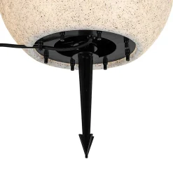 Lampe d'extérieur intelligente grise 35 cm IP44 avec Wifi A60 - Nura