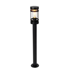 Lampe d'extérieur intelligente noire 80 cm IP44 avec Wifi ST64 - Gleam