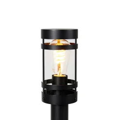 Lampe d'extérieur intelligente noire 80 cm IP44 avec Wifi ST64 - Gleam