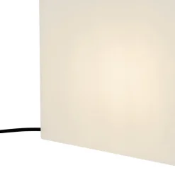 Lampe d'extérieur intelligente blanche 30 cm carrée avec LED A60 IP44 - Nura