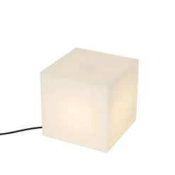 Lampe d'extérieur intelligente blanche 30 cm carrée avec LED A60 IP44 - Nura