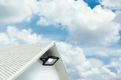 Lampe d'extérieur LED 'Projecteur' 30W , en métal et verre noir, avec LED intégrée