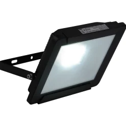 Lampe d'extérieur LED 'Projecteur' 30W , en métal et verre noir, avec LED intégrée
