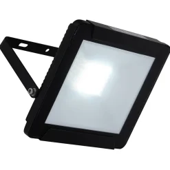 Lampe d'extérieur LED 'Projecteur' 30W , en métal et verre noir, avec LED intégrée