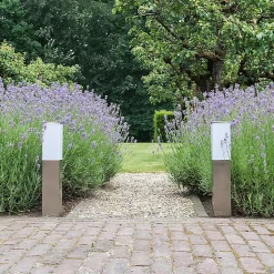 Lampe d'extérieur moderne 45 cm en acier - Malios