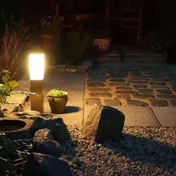 Lampe d'extérieur moderne 45 cm en acier - Malios