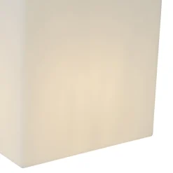 Lampe d'extérieur moderne blanche 38 cm carrée IP44 - Nura
