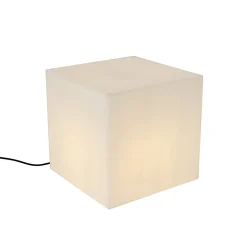 Lampe d'extérieur moderne blanche 38 cm carrée IP44 - Nura