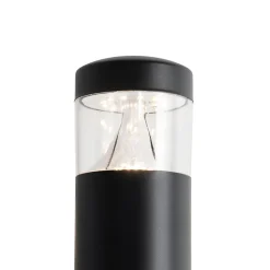 Lampe d'extérieur moderne noire 80 cm IP44 avec LED - Roxy