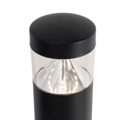 Lampe d'extérieur moderne noire 80 cm IP44 avec LED - Roxy