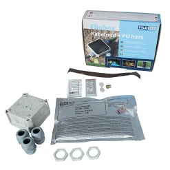 Lampe d'extérieur sur pied noire 70 cm IP44 avec verre fumé - Danemark