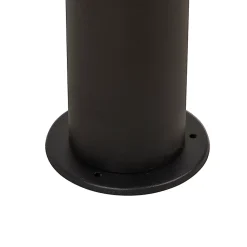 Lampe d'extérieur sur pied noire avec abat-jour opale blanc 30 cm IP44 - Odense