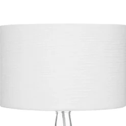Lampe en coton H43,5cm blanc - Atmosphera