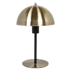 Lampe en métal champignon coloris doré