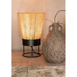 Lampe en métal naturel 18x18x28 cm