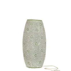 Lampe en verre vert 25x25x41 cm