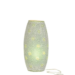 Lampe en verre vert 25x25x41 cm