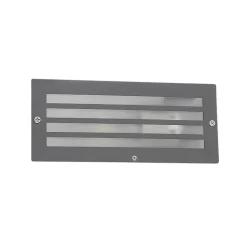 Lampe encastrée moderne gris foncé IP44 - Hurricane