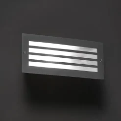 Lampe encastrée moderne gris foncé IP44 - Hurricane