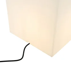 Lampe extérieure intelligente blanche 38 cm carrée avec LED A60 IP44 - Nura