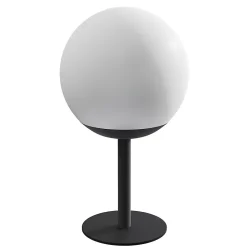 Lampe extérieure LED intégrée Boule 200lm 3W IP54 28x16cm Gris